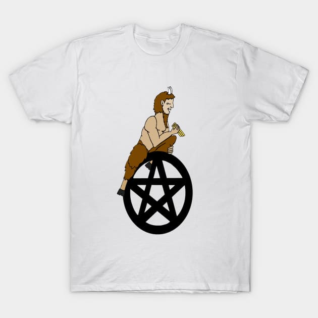 Pan on a Pentacle T-Shirt by imphavok